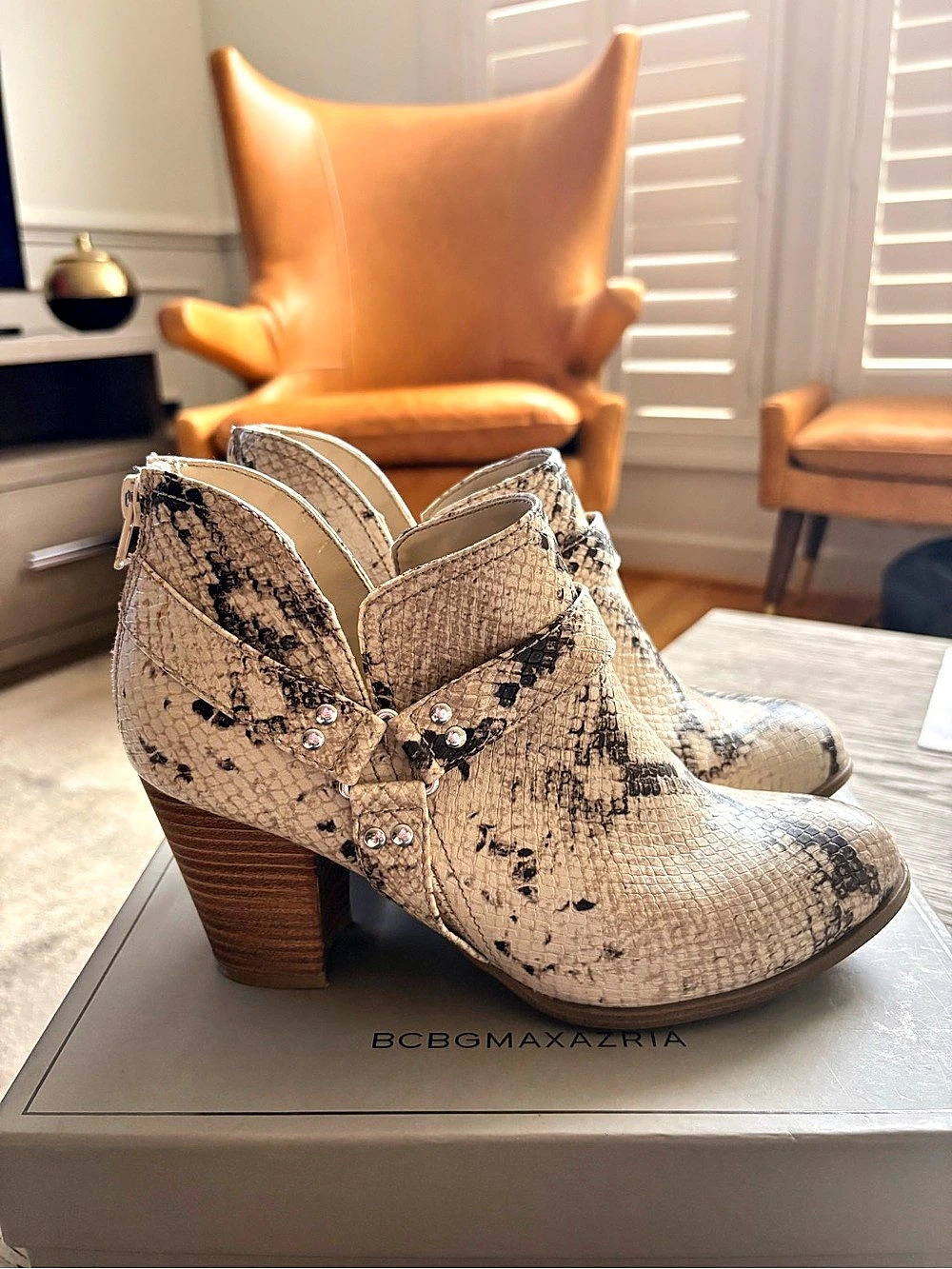 Fergalicious By Fergie Animal Print Heeled Ankle Boots